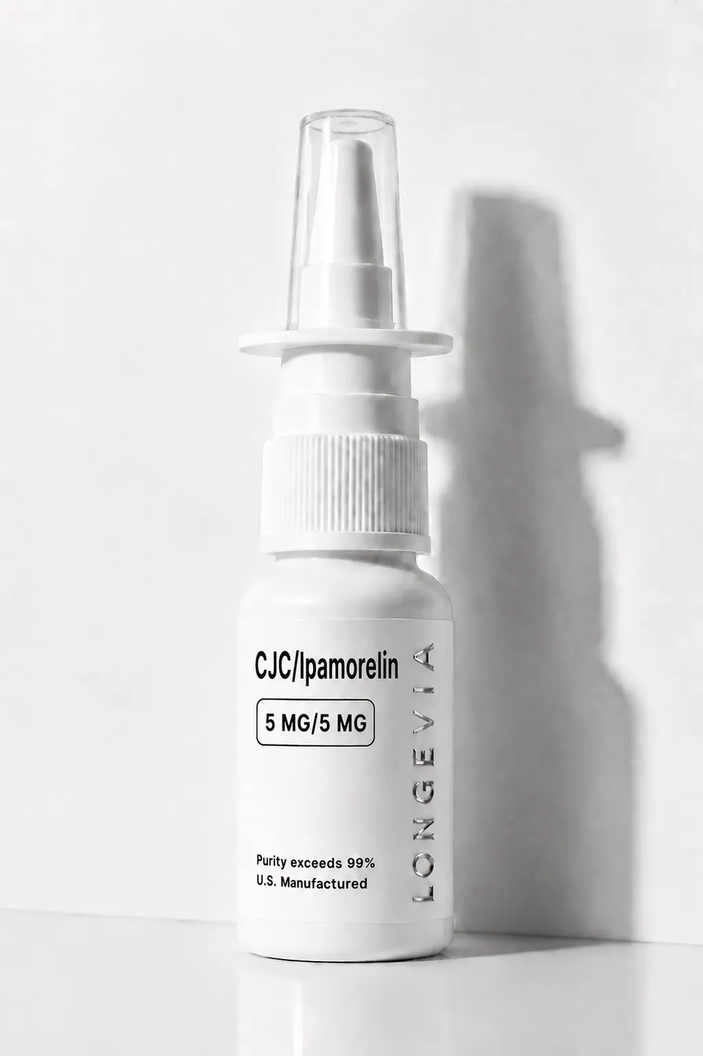 CJC/Ipamorelin 5mg/5mg Spray research peptide vial
